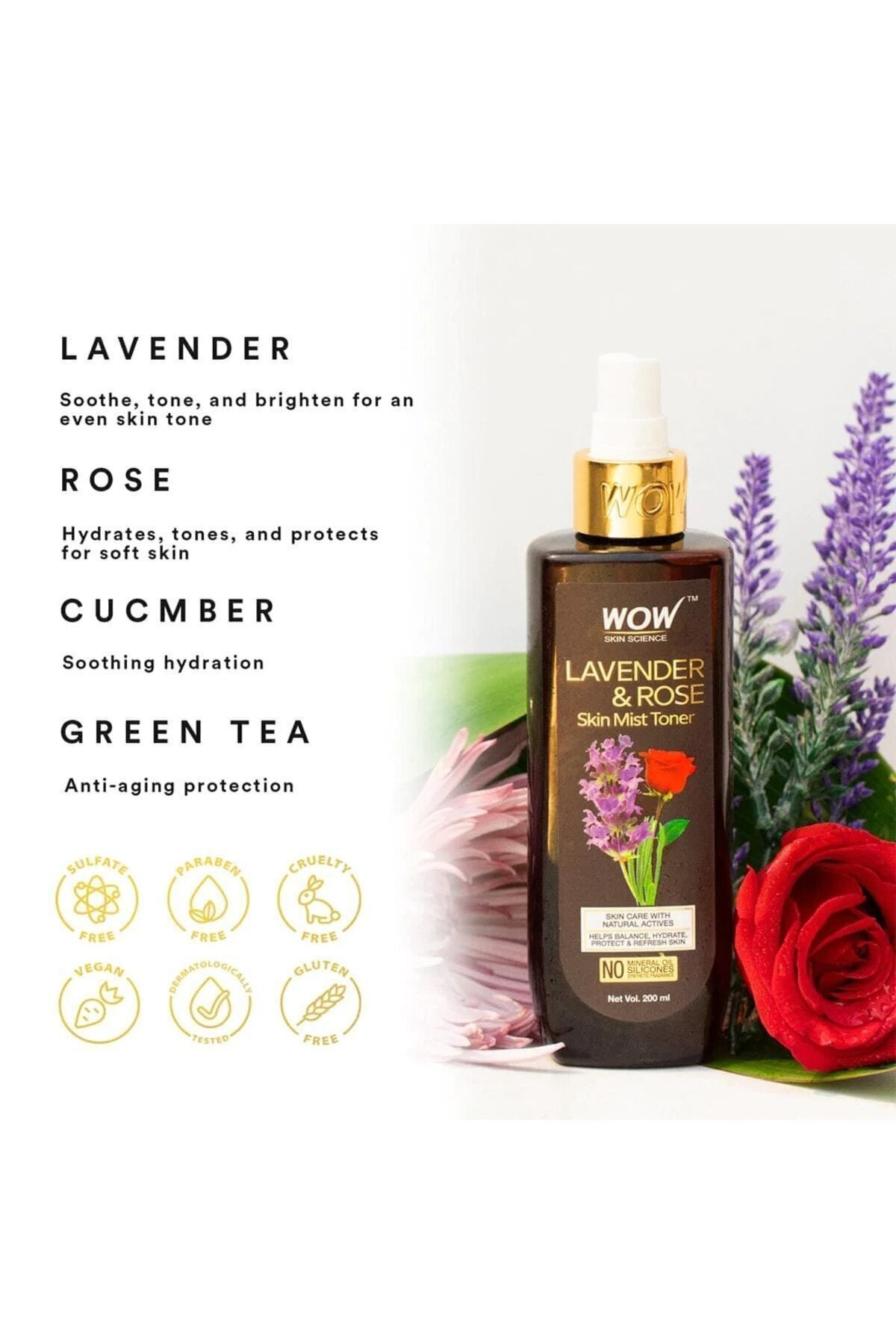 Mist Tonik Lavanta -gül Özü %0 Alkol %99 Doğal Içerik- 200ml