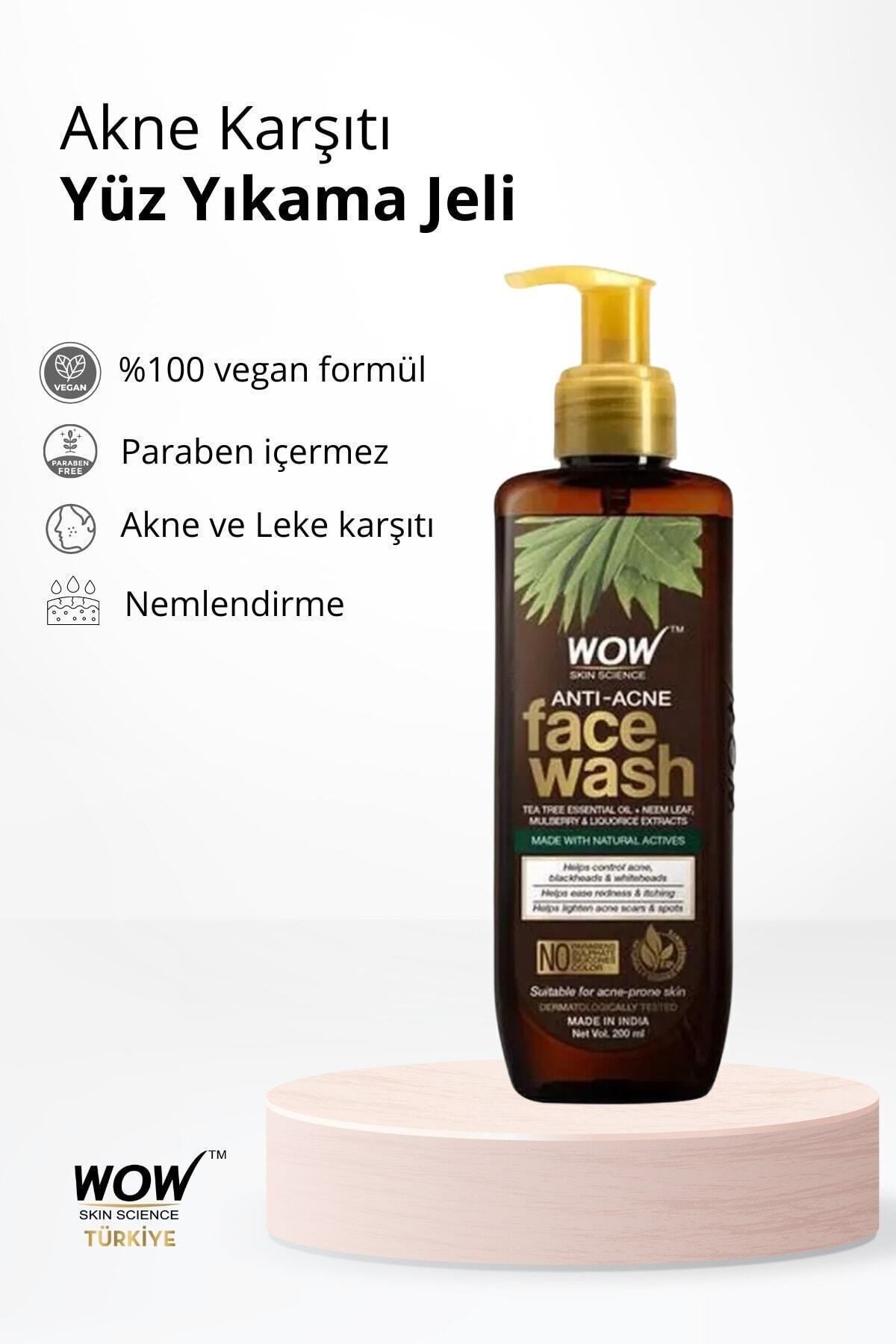 Akne Karşıtı Yüz Yıkama Jeli 200ml-%97,88 Doğal Içerik -yağsız, Paraben, Sülfat, Silikon Ve Renk Yok