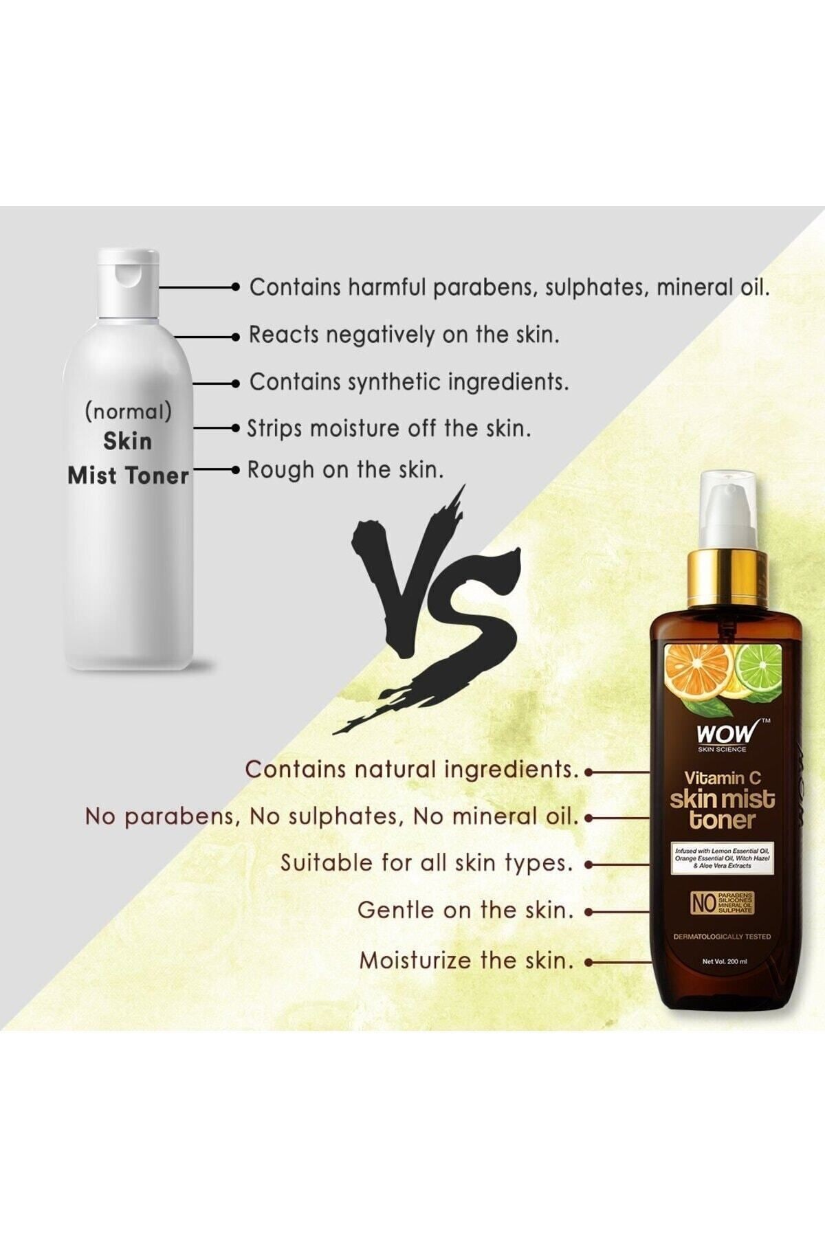 C Vitamin Tonik-%0 Alkol %98,7 Doğal Içerik-limon Ve Portakal Esansiyel Yağı,cadı Fındığı Özü 200 Ml