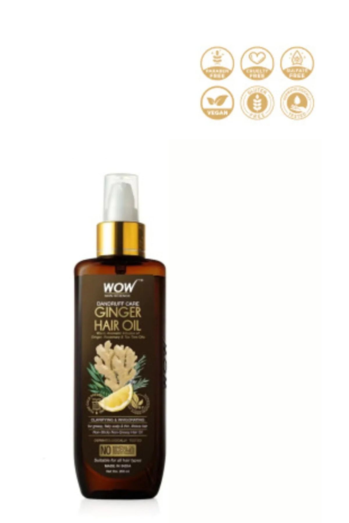 Zencefil Saç Yağı-%99,9 Doğal Içerik-kepek Karşıtı, Besleyici, Kırılma Karşıtı 200ml