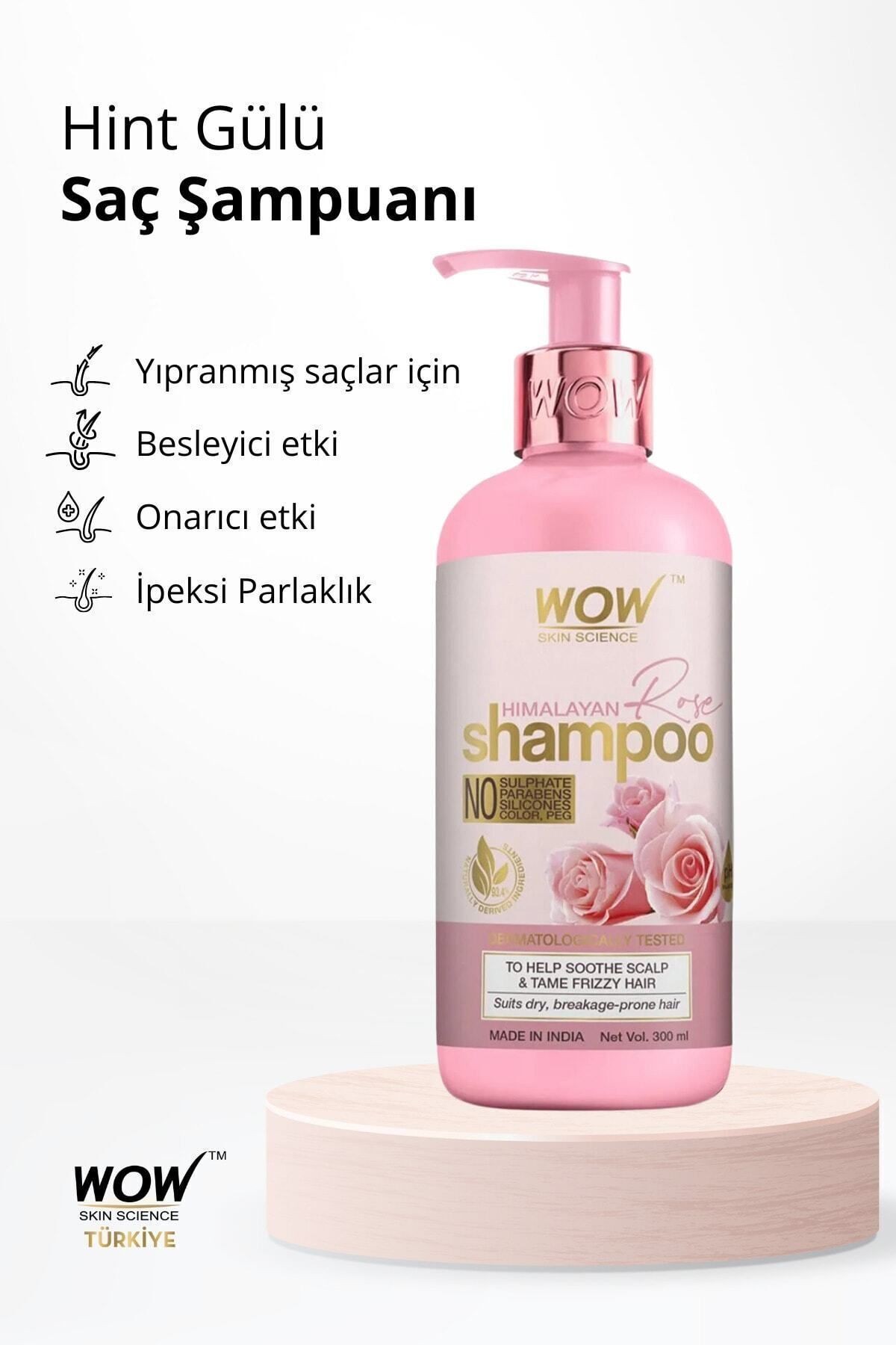 Hint Gülü Şampuanı-%93,4 Doğal Içerik-gül Hidrosolü, Badem Ve Argan Yağı 300ml