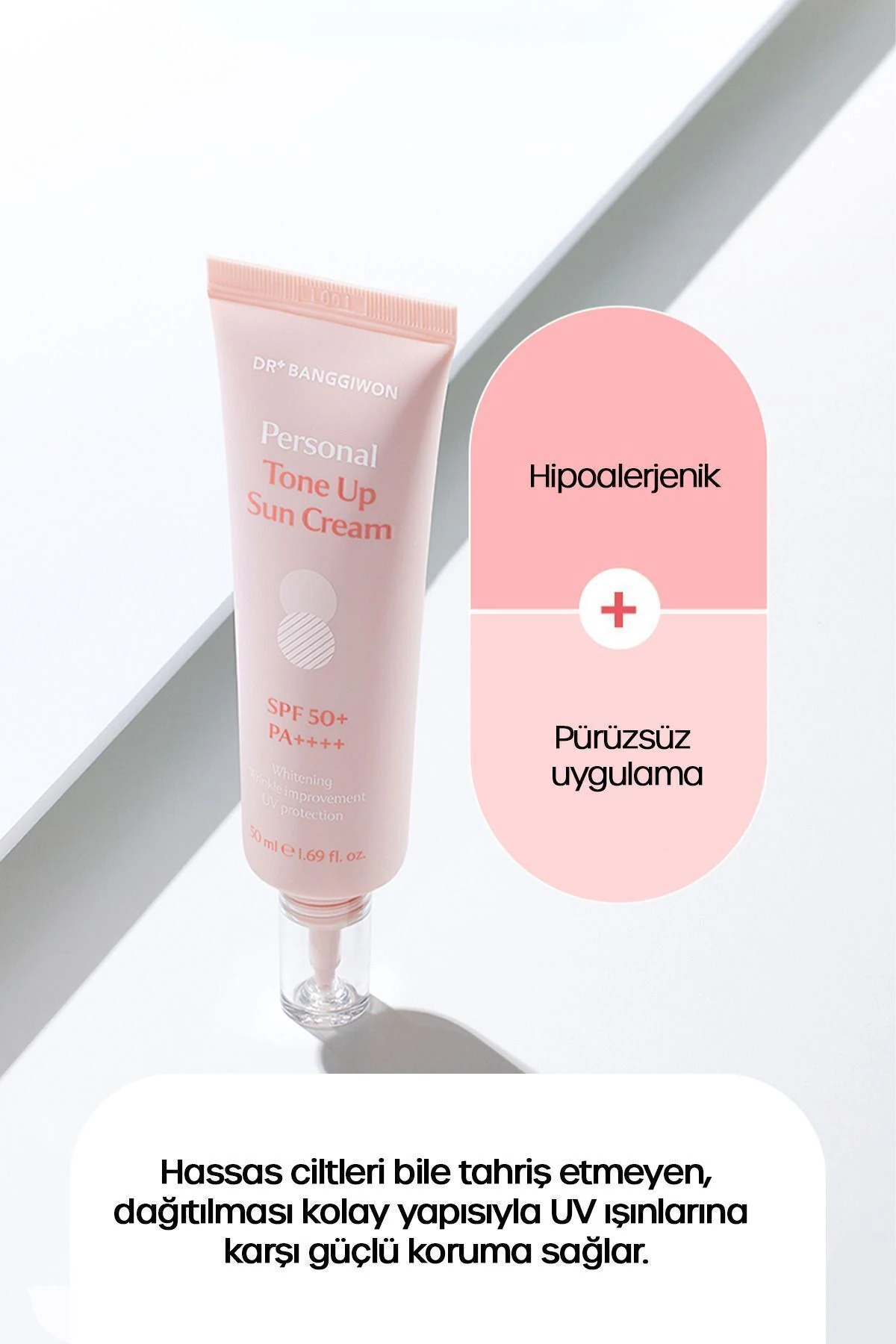 Rosy01 Eşitleyici Aydınlatıcı Tonlayıcı Güneş Kremi SPF50 PA+++ 50 ml