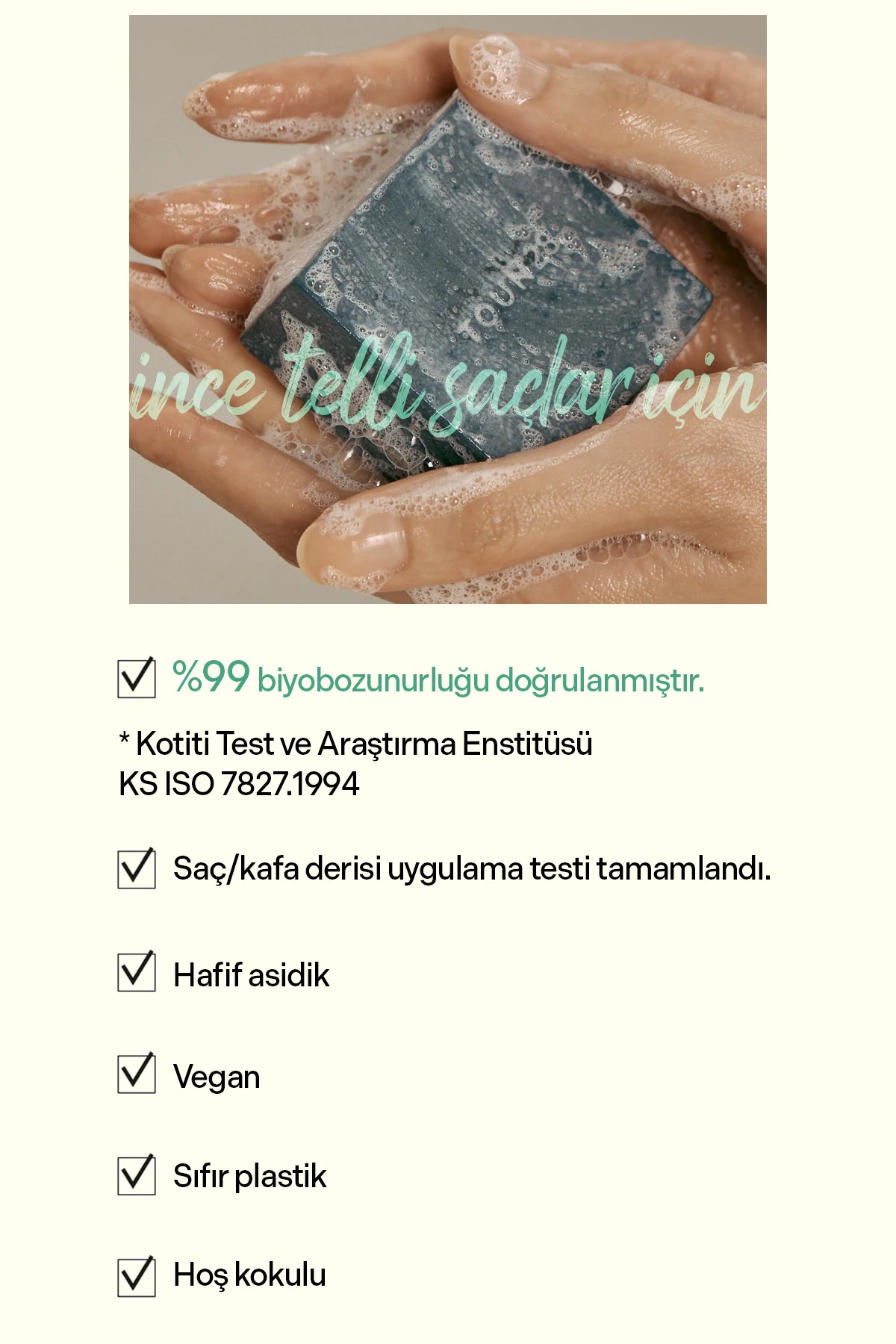 S21 Siyah Fasulye Odun Kömürü, Katı Şampuan, Solid Shampoo