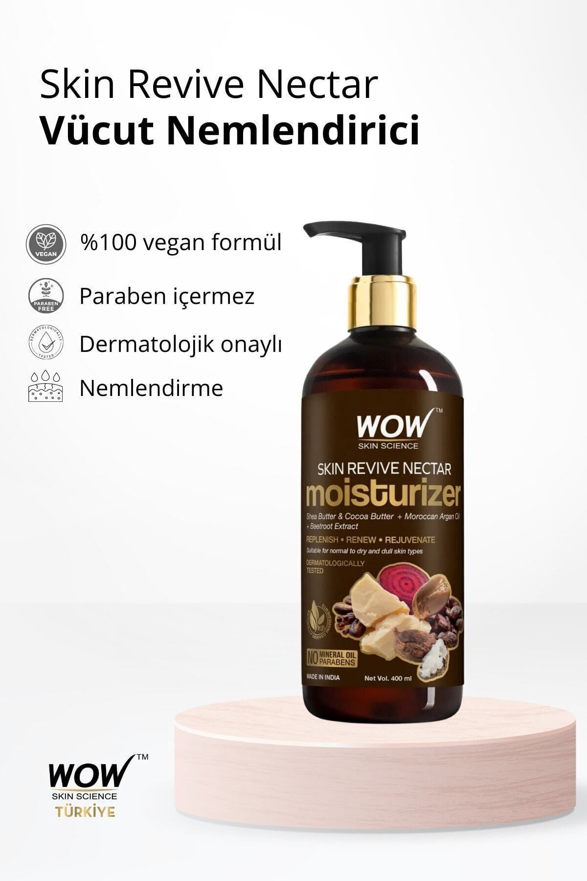 Cilt Canlandırıcı Nektar Nemlendirici, %91,5 Doğal Içerik-derin Nemlendirici, 400ml