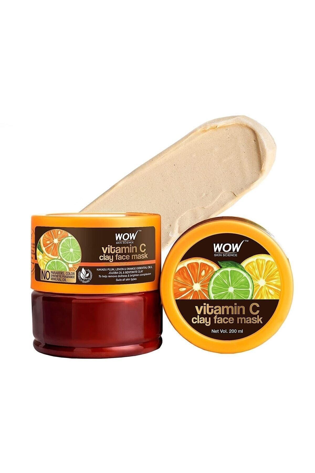 C Vitamin Kil Yüz Maskesi-%92,1 Doğal Içerik-kakadu Erik, Limon Portakal Yağları, Jojoba Yağı 200ml