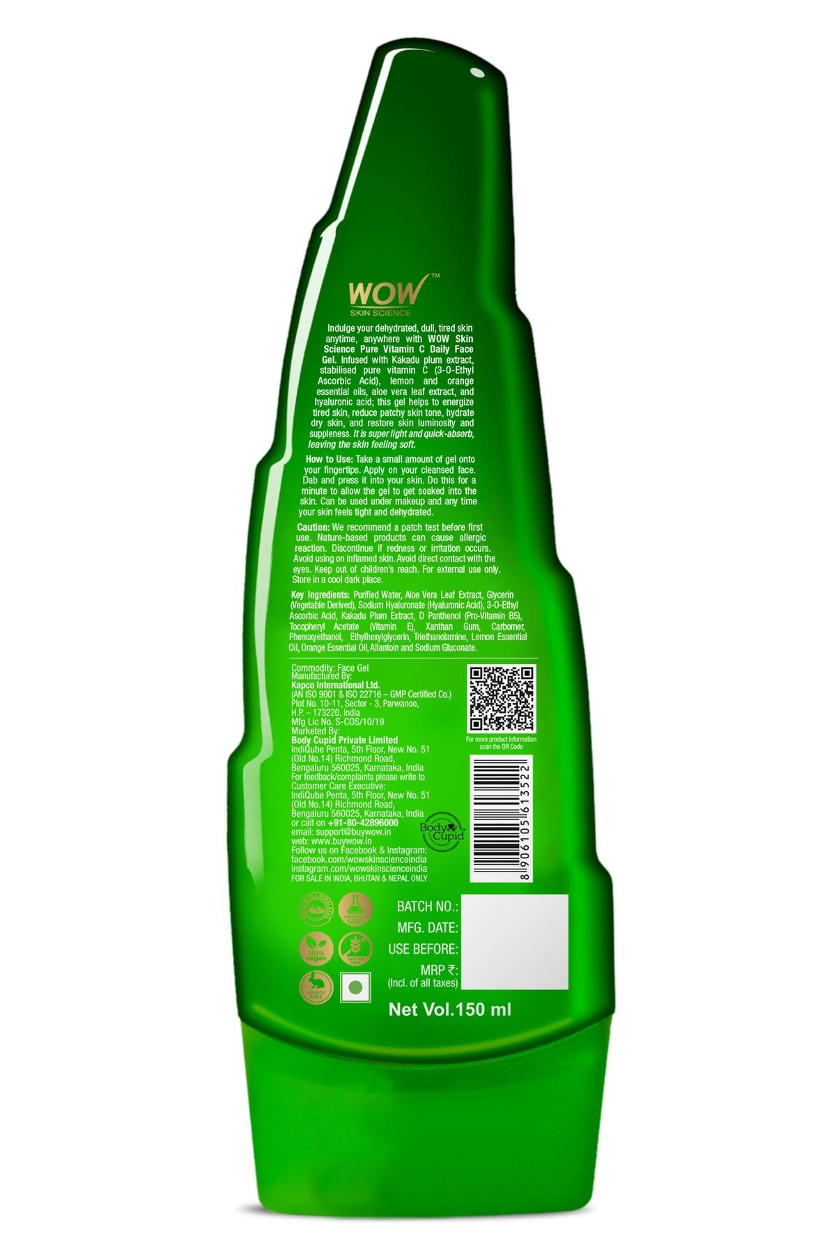 Pure Cvitamini Aloevera Günlük Yüzbakım Jeli %98,85 Doğal Içerikli-cildi Nemlendirir Aydınlatır150ml
