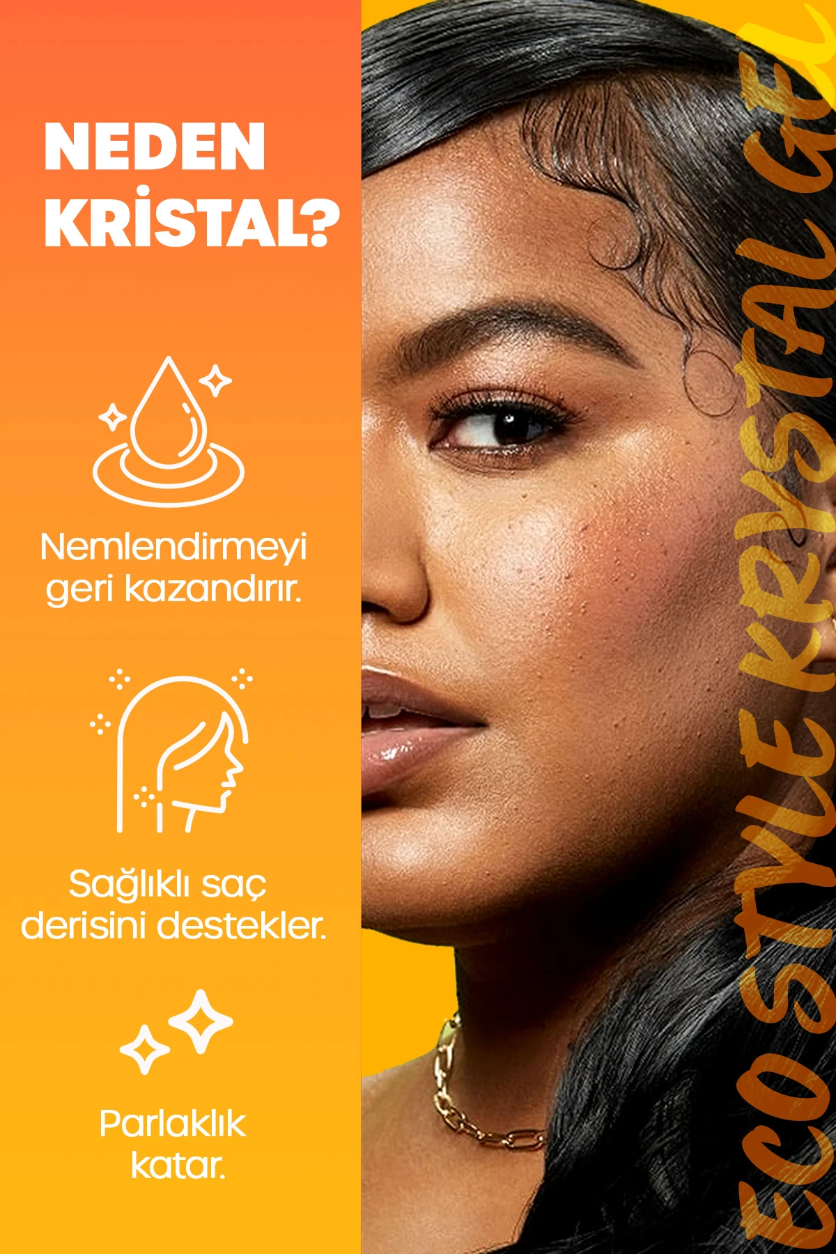 Kristal Uv Işın Koruması Sağlayan Hacim Ve Dolgunluk Veren Şekillendirici Saç Jölesi