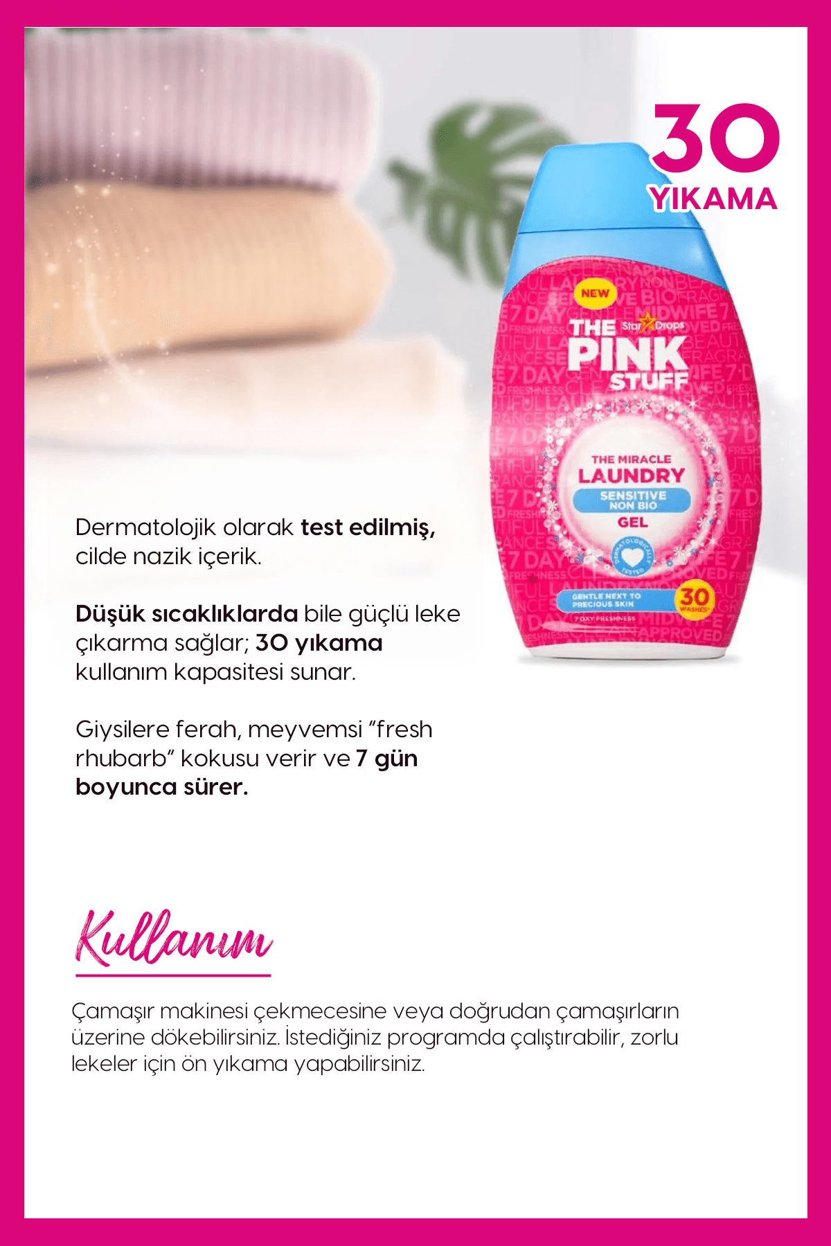 Mucizevi Non Bio Çamaşır Yıkama Jeli 900ml