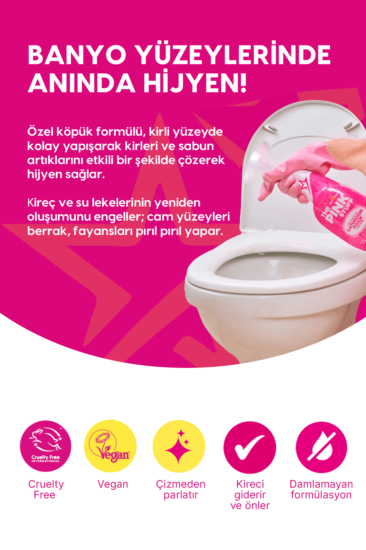 Mucizevi Banyo Köpük Temizleyici 750ml