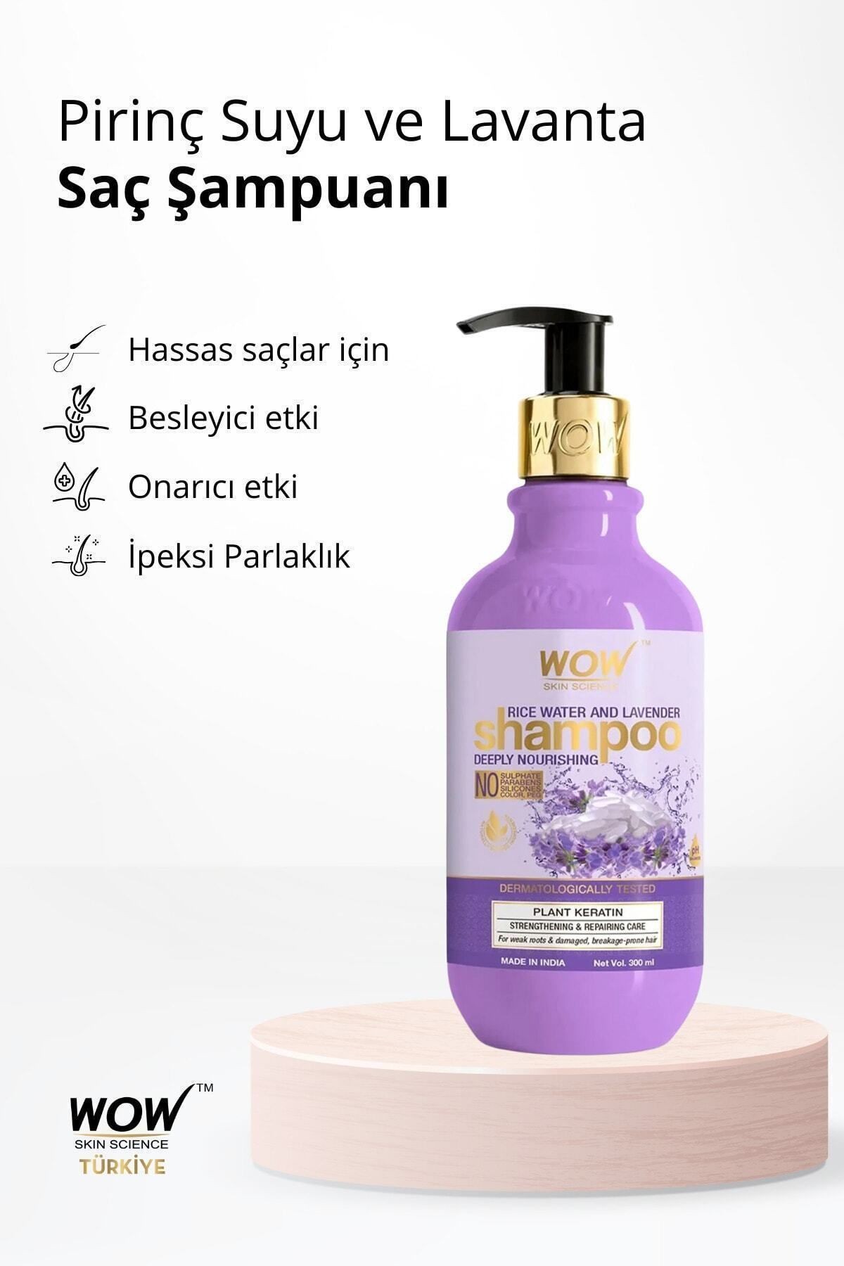Pirinç Suyu Şampuanı-%95 Doğal Içerik-çinko,amino Asit,pirinç Keratini Ve Lavanta Yağı 300ml