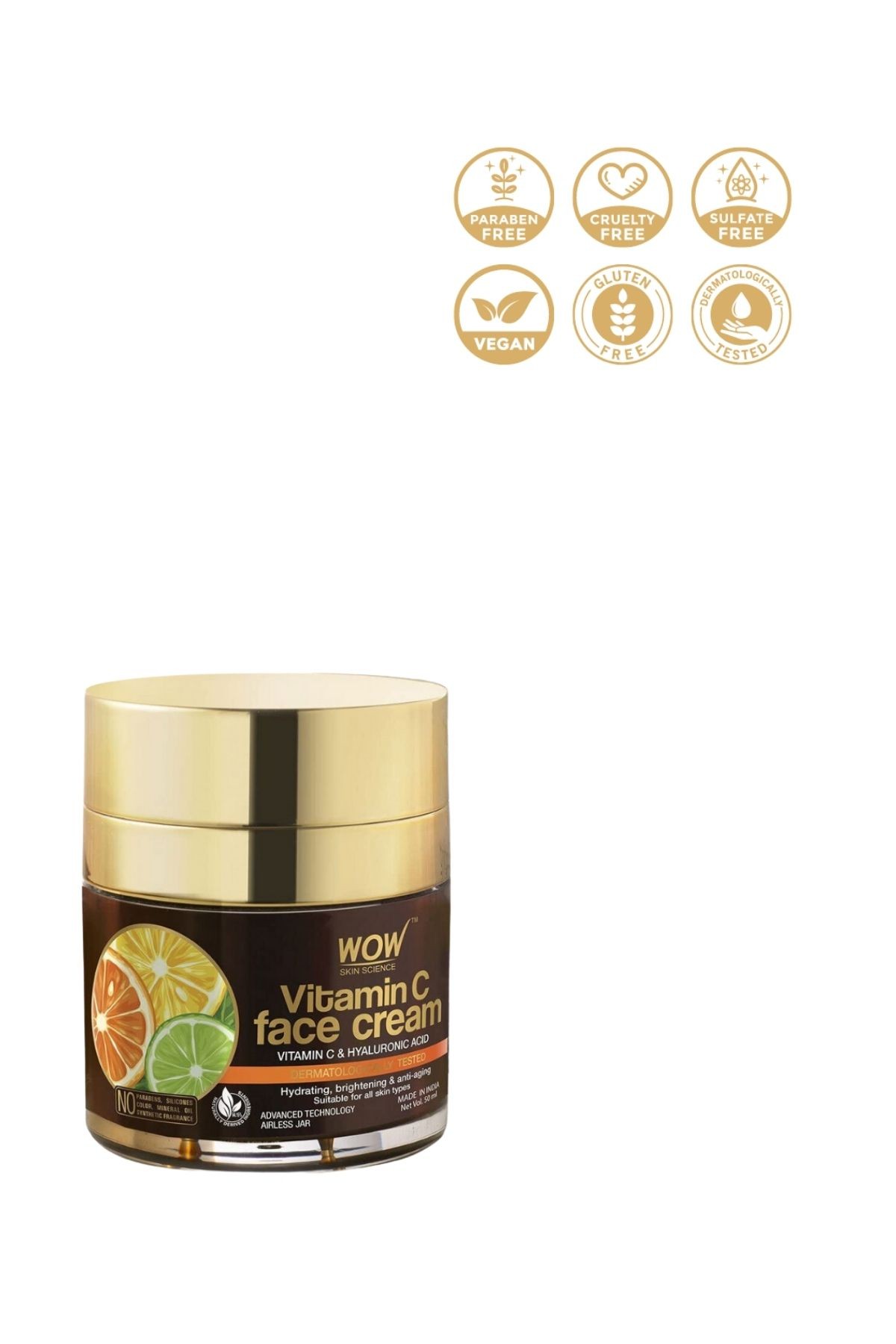 C Vitaminli Yüz Kremi-doğal Içerik-tüm Cilt Tipleri-yağsız,paraben,silikon,boya,mineral Yağ Yok 50ml