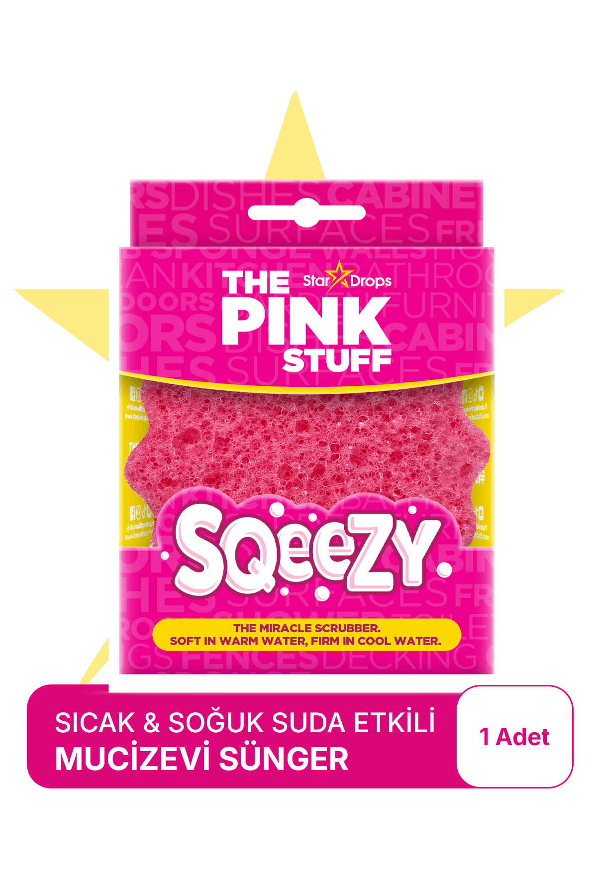 MUCİZEVİ SQEEZY SCRUBBER/ Sıcak ve Soğuk Suda Farklı Lekelerde Mucizevi Etki