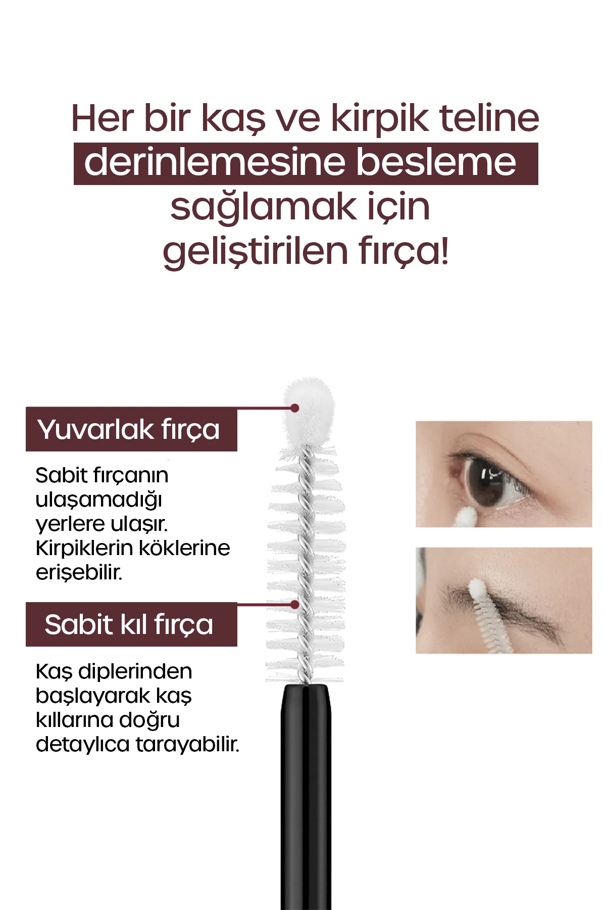 Kaş ve Kirpik İçin Besleyici Serum, Güney Kore'den 2x15 Ml Büyük Kapasiteli (2 Adet Kutu İçeriği)
