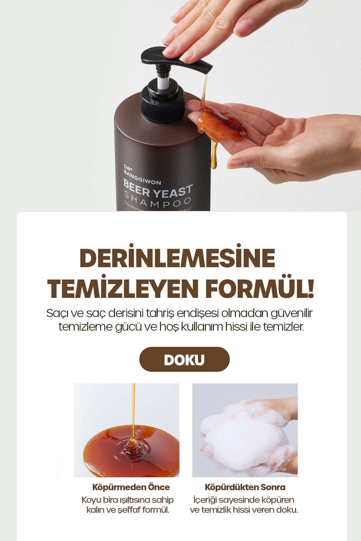 Premium Alman Bira Mayası Şampuanı Germany Beer Yeast Shampoo 3x1000 ml