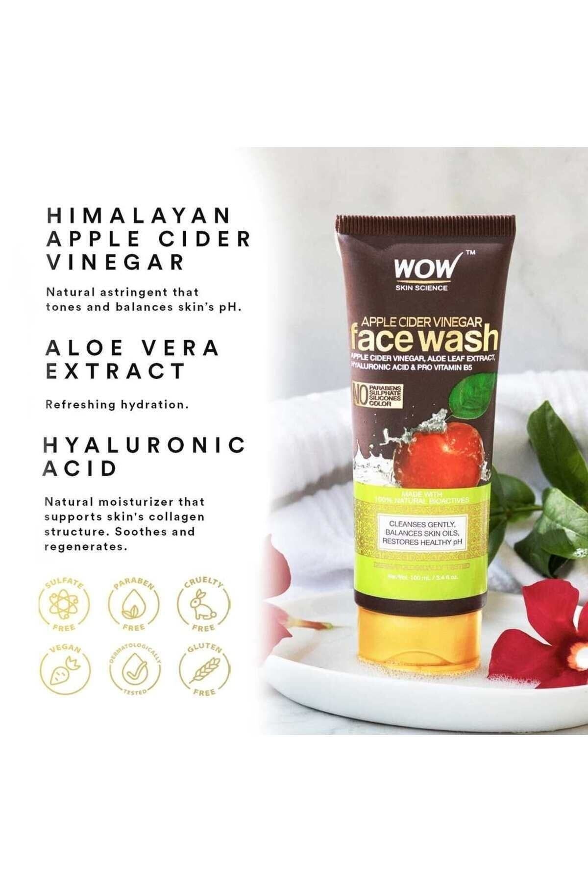 Elma Sirkesi Yüz Yıkama Jeli-%97,4 Doğal Içerik-ecocert Sertifikalı %100 Saf Elma Sirkesi 100ml