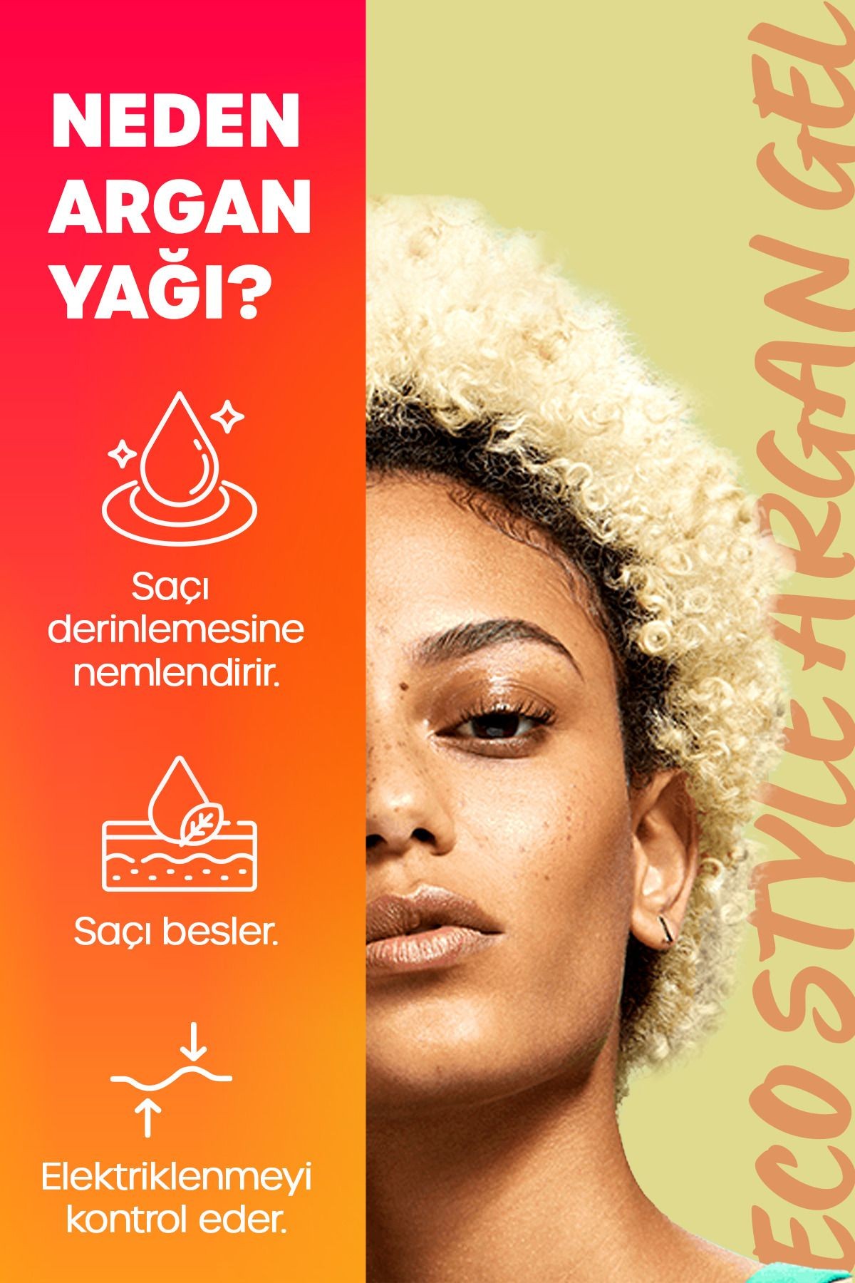 Argan Yağı Saç Jölesi 3x236ml Argan Oil Styling Gel Shine Moisturizes Conditions