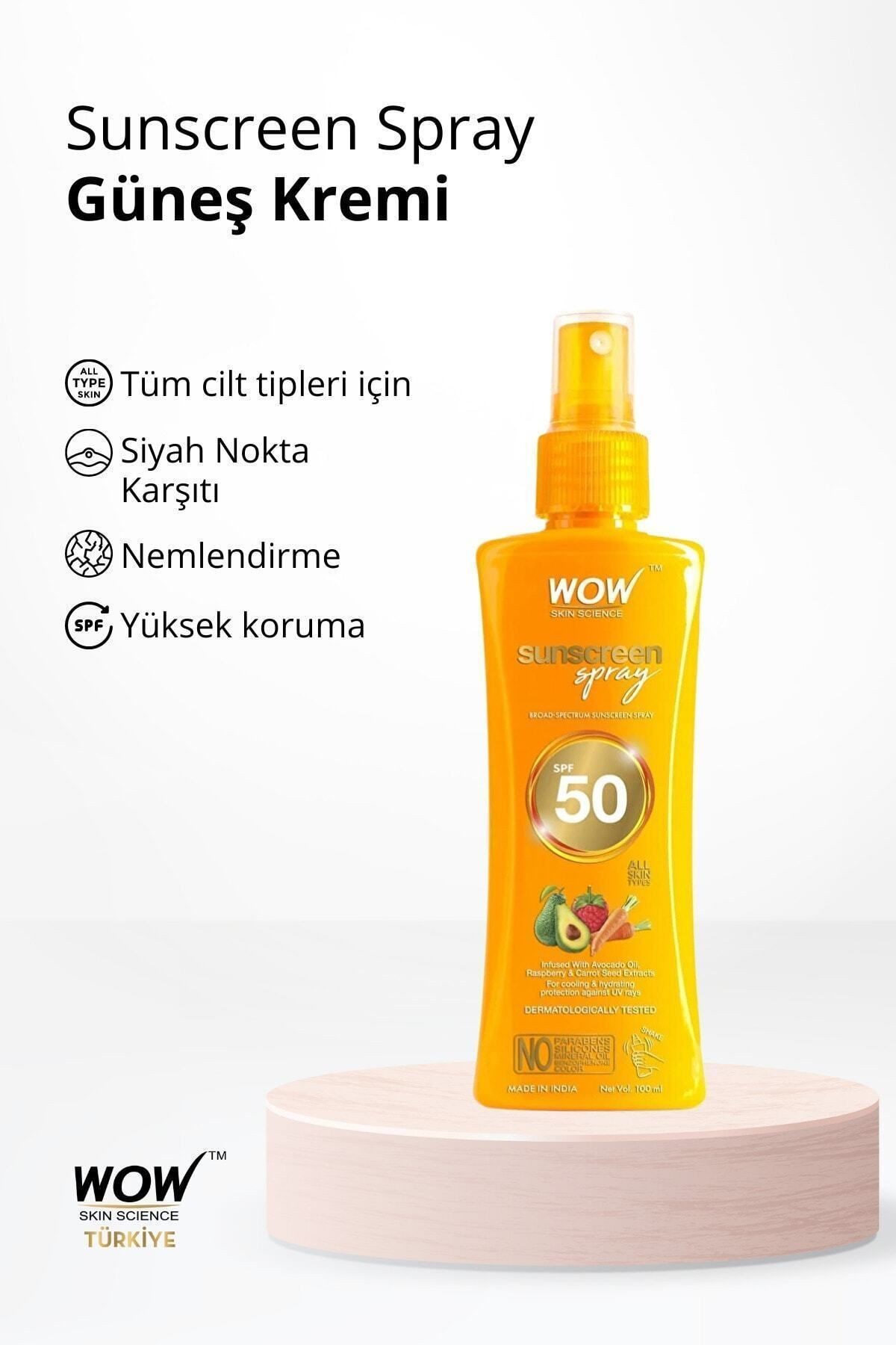 Güneş Koruyucu Sprey Spf 50-doğal Içerikli-su Bazlı, Makyaj Altı Kullanıma Uygundur Su Geçirmez100ml