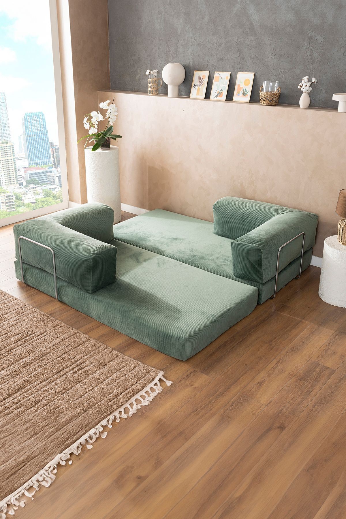 Godila - Çok Amaçlı Sofa - Çift Kişilik Yatak Koltuk - AKS Viva