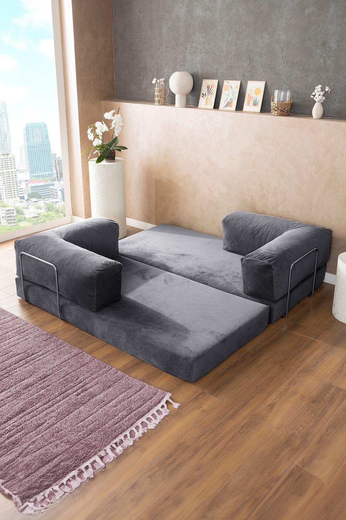 Godila - Çok Amaçlı Sofa - Çift Kişilik Yatak Koltuk - AKS Viva