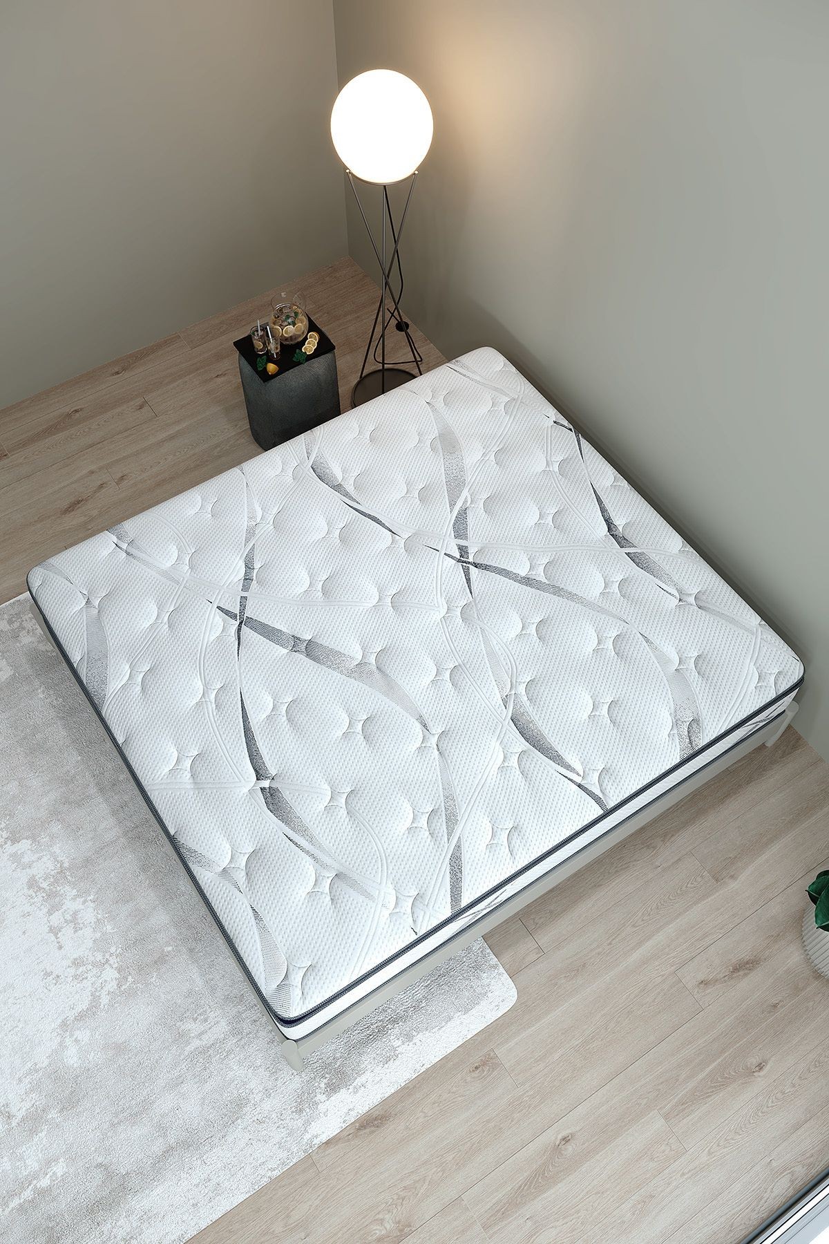 Aqualis - Çift Kişilik - Pedli Paket Yaylı Yatak - AKS Viva