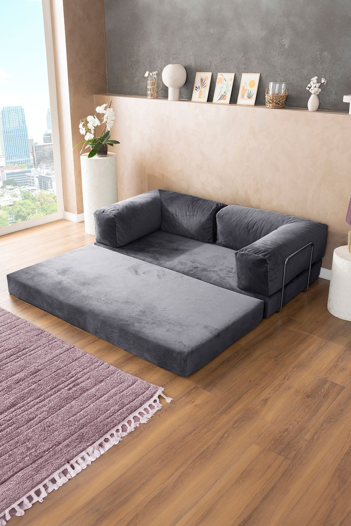 Godila - Çok Amaçlı Sofa - Çift Kişilik Yatak Koltuk - AKS Viva
