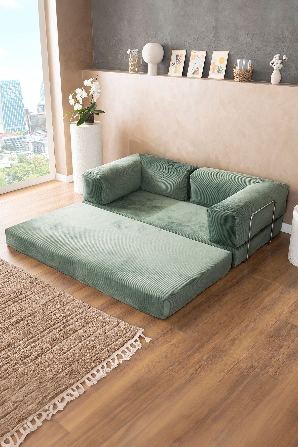 Godila - Çok Amaçlı Sofa - Çift Kişilik Yatak Koltuk - AKS Viva
