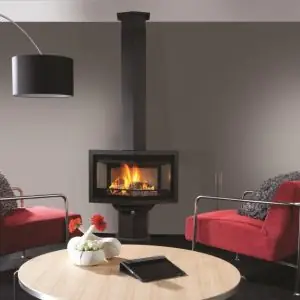 Steel Fire Black Diamond Square Base Steel Fire şömine haznesi