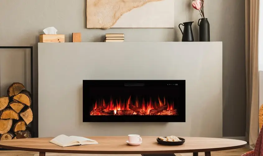 Zaya Masta 100 Elektrikli Şömine Steel Fire şömine haznesi