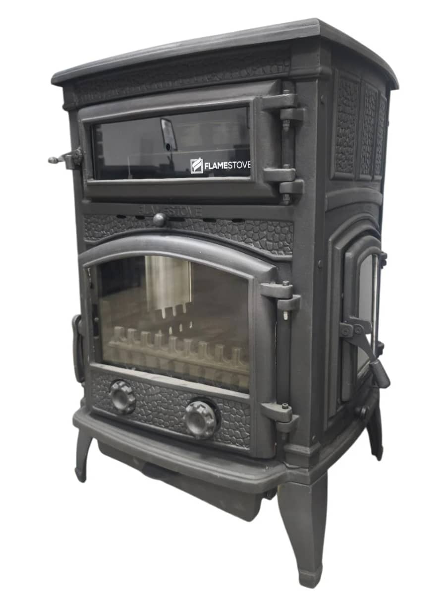 Flame Stove Sirius Maxi Fırınlı Döküm Soba Steel Fire şömine haznesi