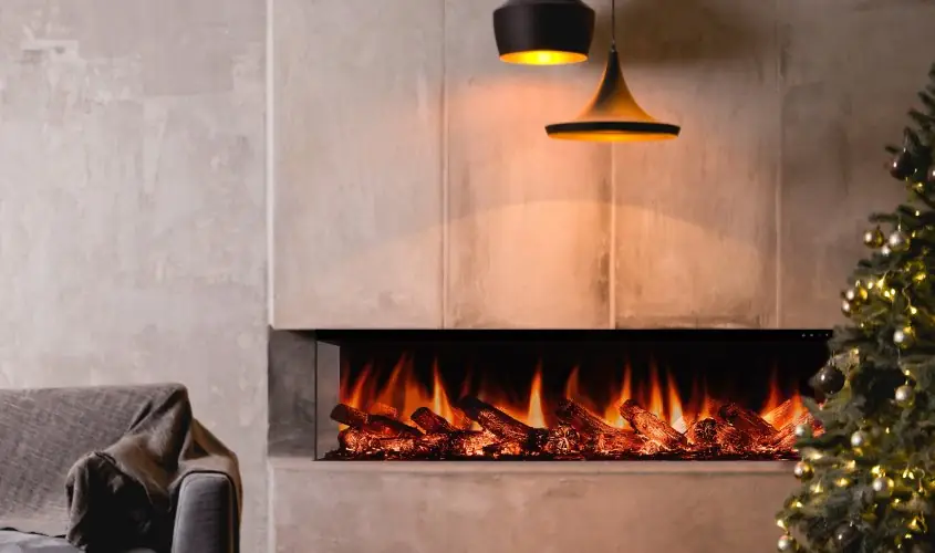 Zaya Laden 150 Elektrikli Şömine Steel Fire şömine haznesi