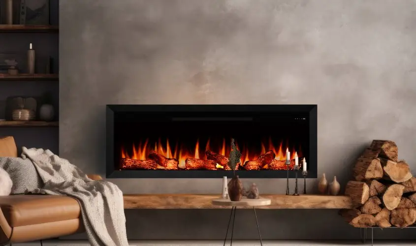 Zaya Alaf 160 Elektrikli Şömine Steel Fire şömine haznesi