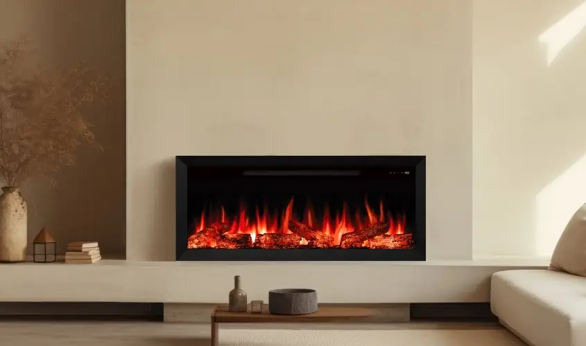 Zaya Alaf 130 Elektrikli Şömine Steel Fire şömine haznesi