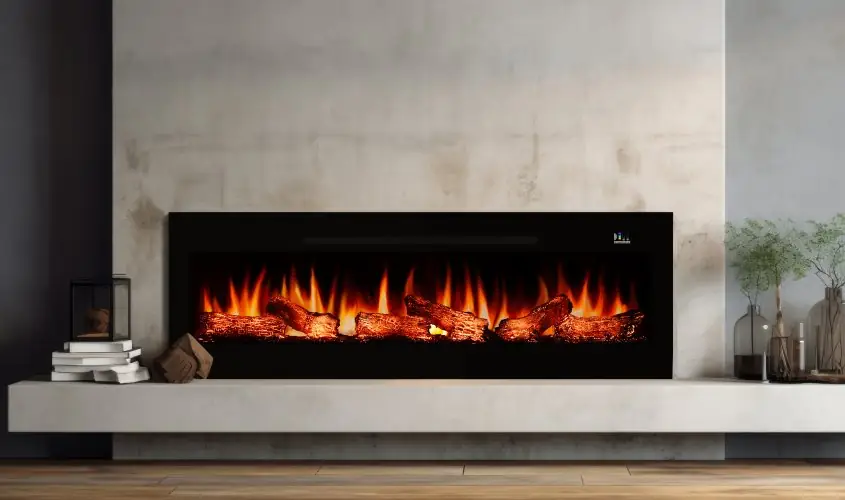 Zaya Pagla 160 Elektrikli Şömine Steel Fire şömine haznesi