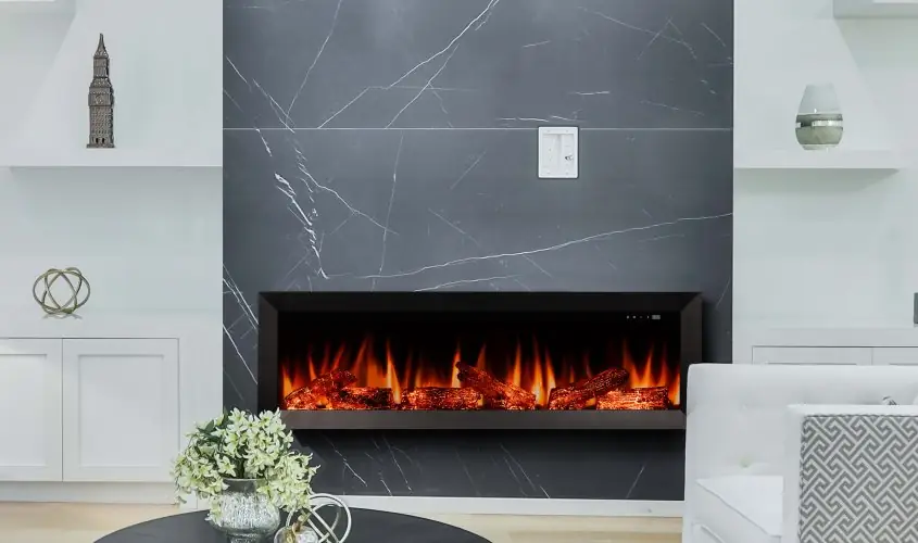 Zaya Magel 130 Elektrikli Şömine Steel Fire şömine haznesi
