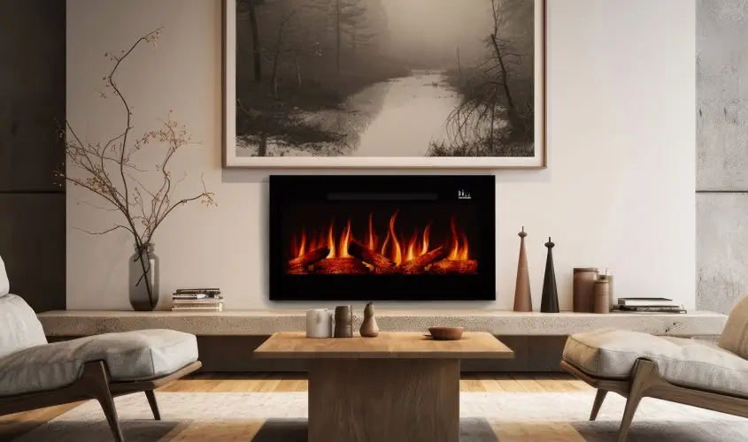 Zaya Pagla 100 Elektrikli Şömine Steel Fire şömine haznesi