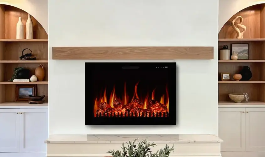 Zaya Masta 80 DERİN Elektrikli Şömine Steel Fire şömine haznesi