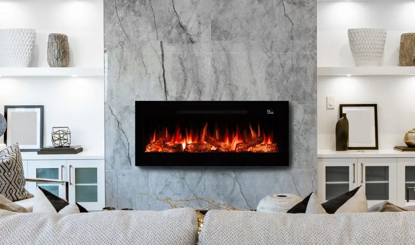 Zaya Pagla 130 Elektrikli Şömine Steel Fire şömine haznesi