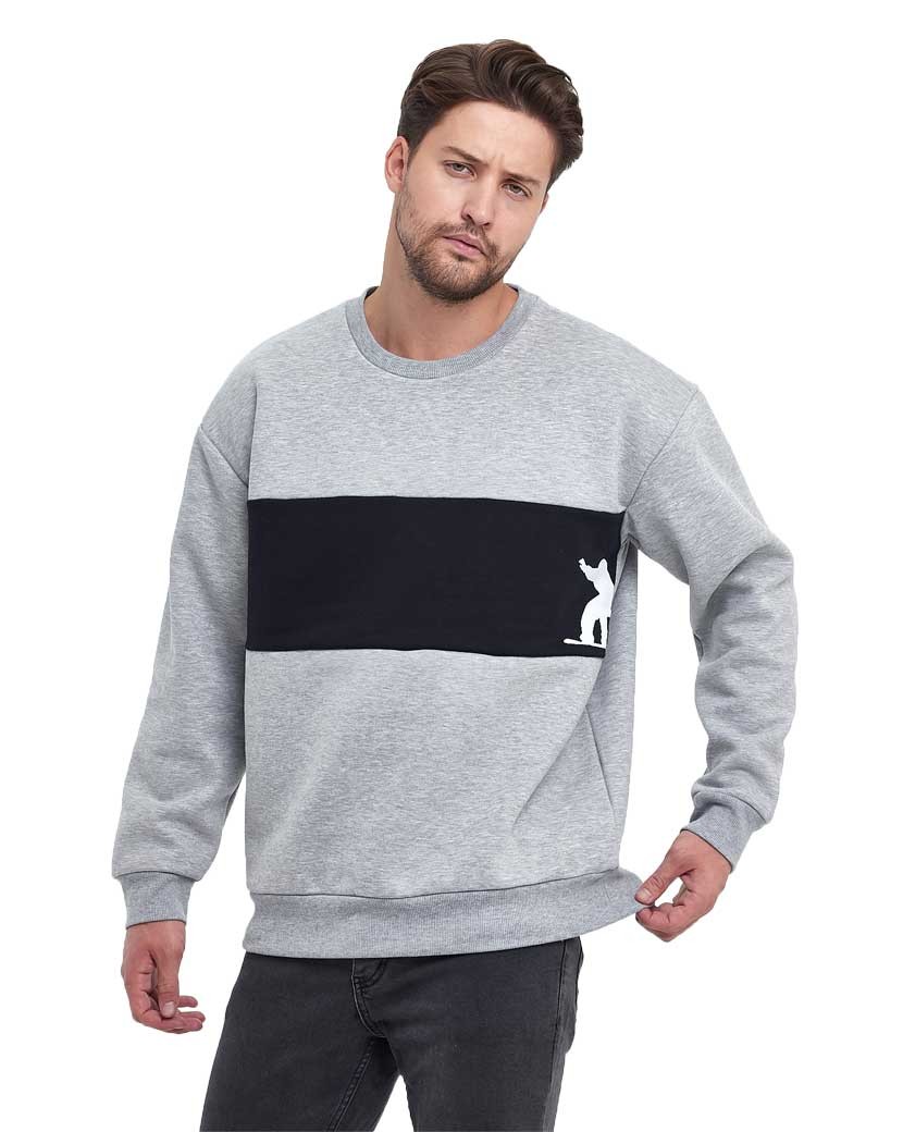 Adams Erkek 3 İplik Oversize Sweatshirt