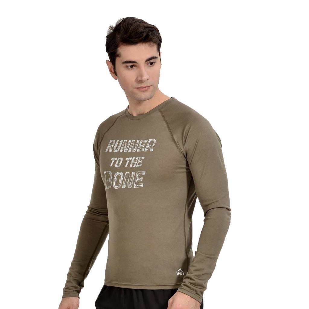 Woolnat Merino Yün Ultra Maraton Uzun Kol Erkek T-Shirt