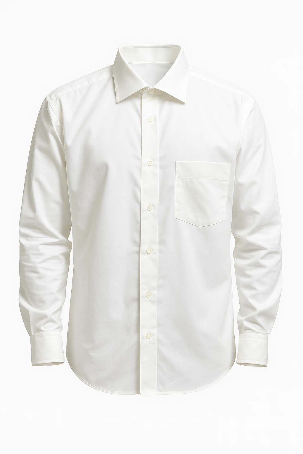Beyaz Uzun Kollu Kurum Gömleği