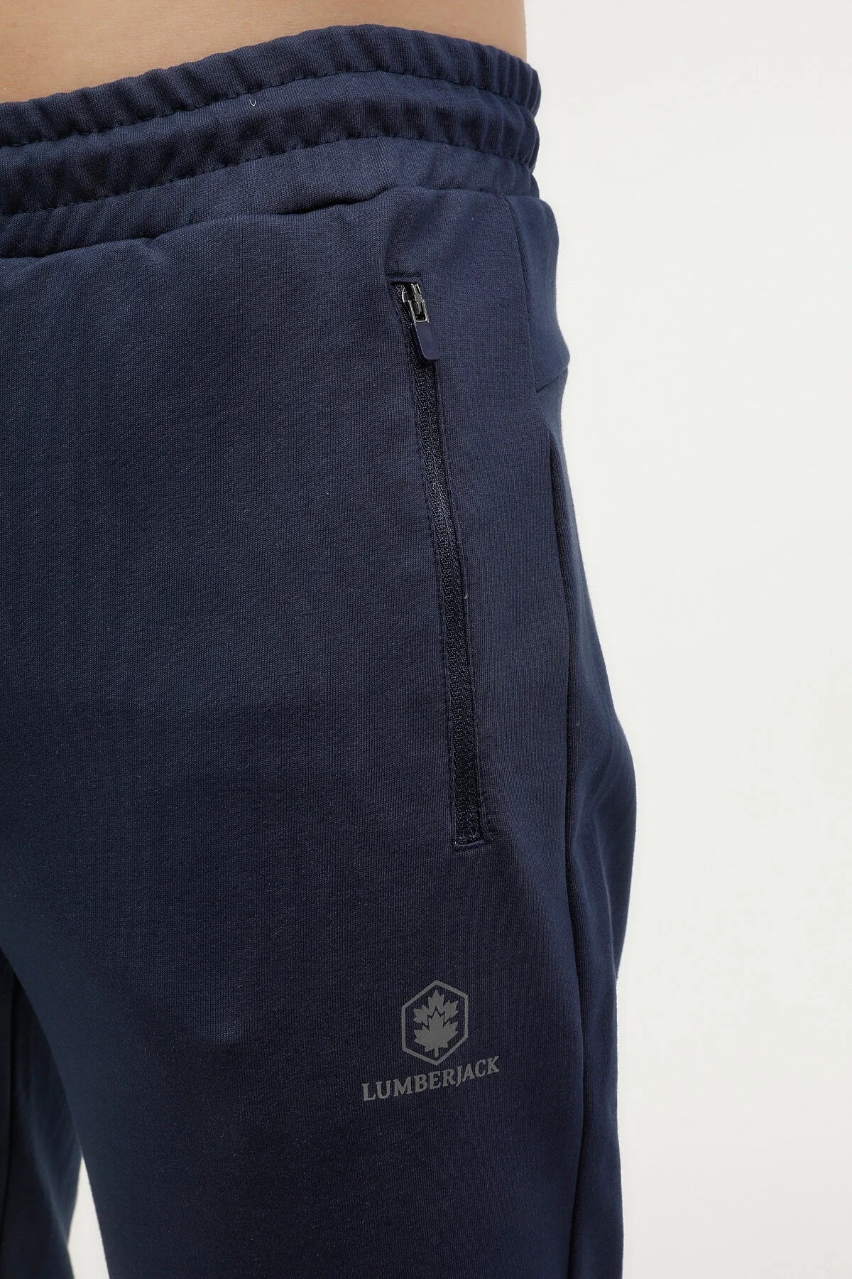 Lumberjack M-CT107 BASIC JOGGER Erkek Eşofman Altı Cepli Fermuarlı - Lacivert