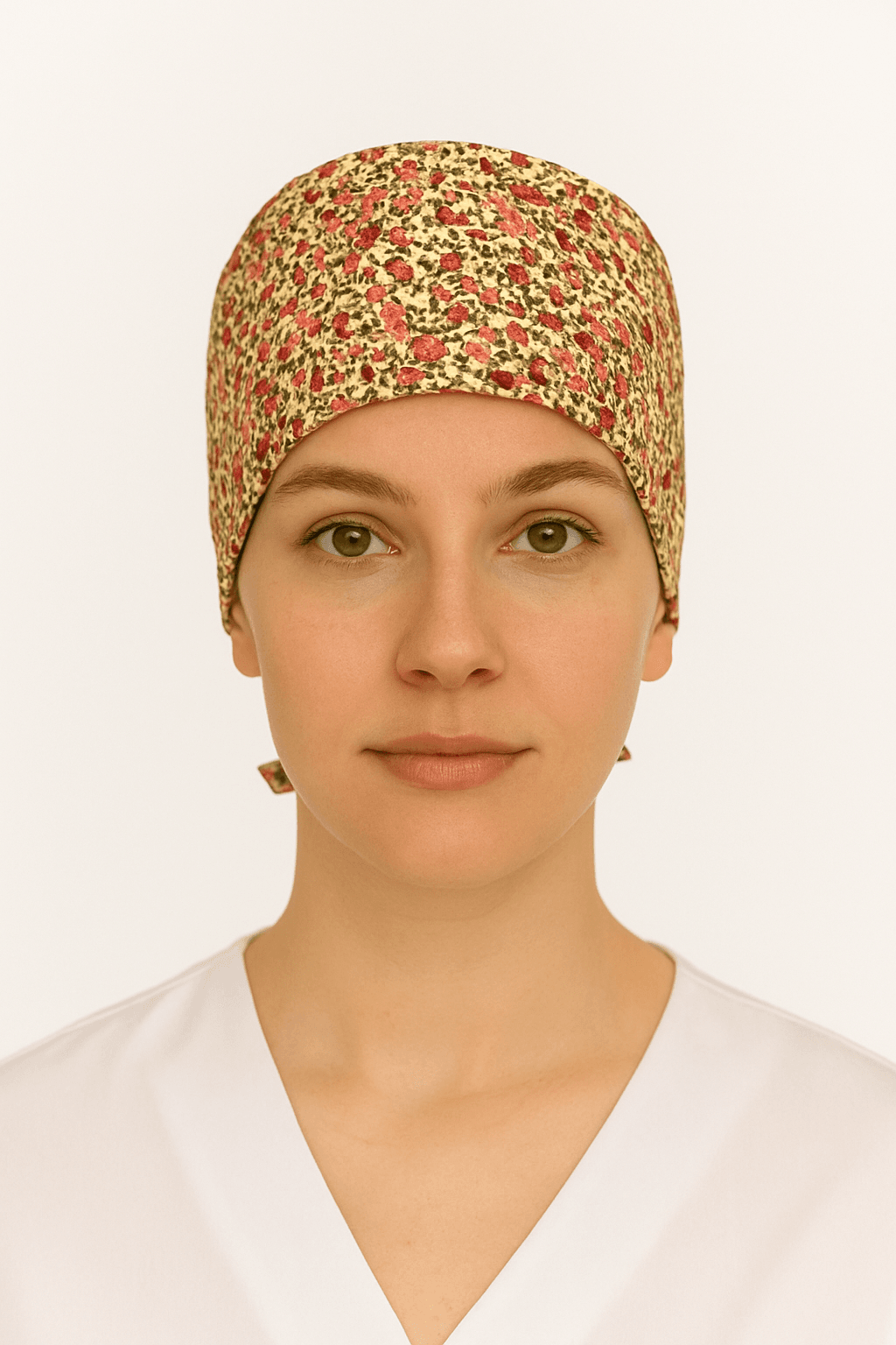 Odeys Çiçekli Doktor Hemşire Aşçı Cerrahi Hastane Bonesi Bandana M467