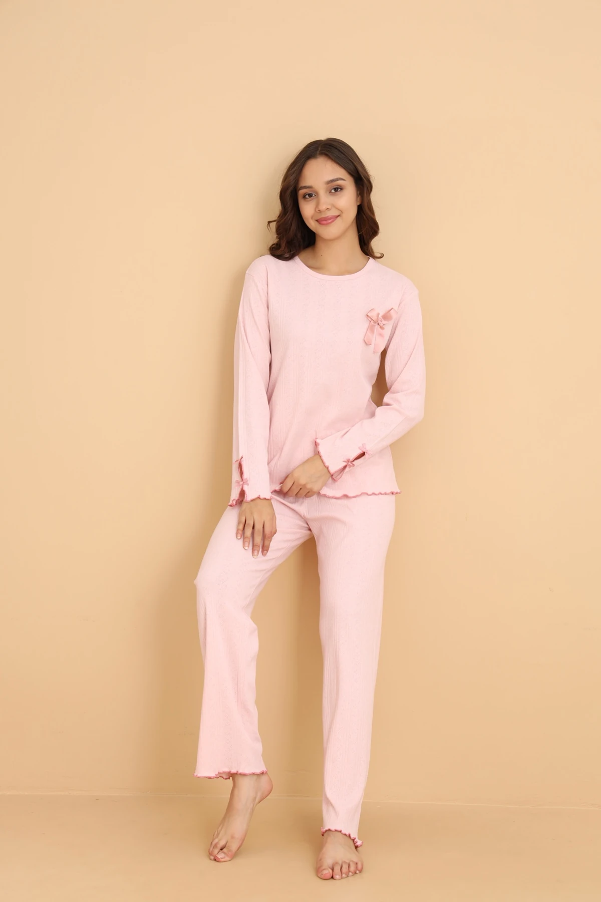 Mirano 8604 Pointel Kumaş Mevsimlik Günlük Kadın Pijama Takımı