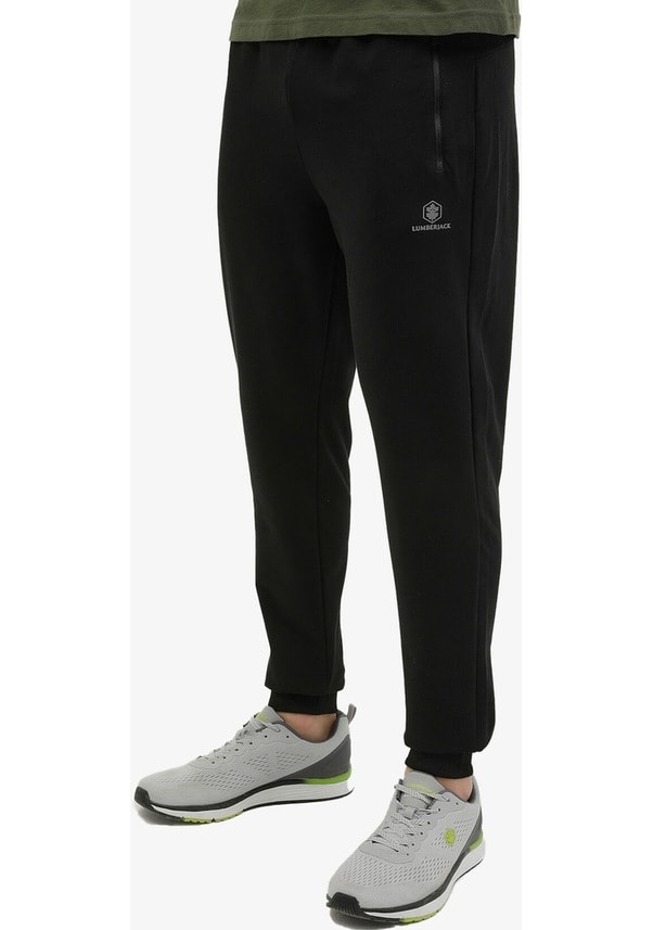 Lumberjack M-CT107 BASIC JOGGER Erkek Eşofman Altı Cepli Fermuarlı - Siyah