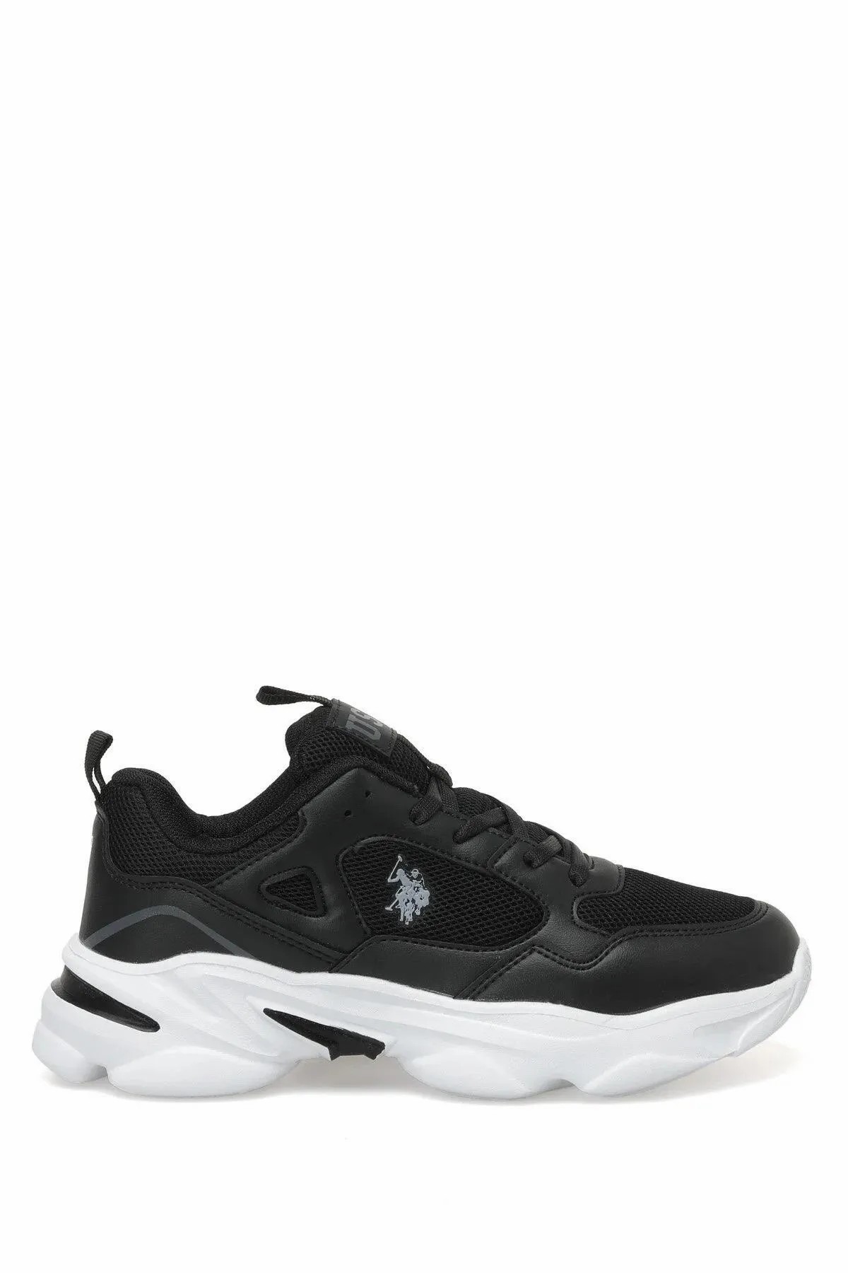 U.S. Polo Assn. Bob Kalın Yüksek Taban Kadın Spor Sneaker Ayakkabı - Siyah