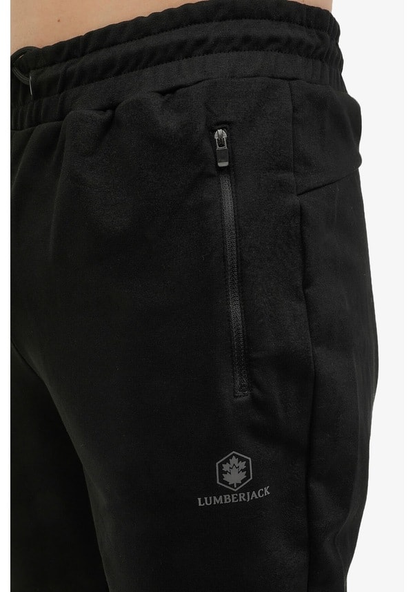 Lumberjack M-CT107 BASIC JOGGER Erkek Eşofman Altı Cepli Fermuarlı - Siyah