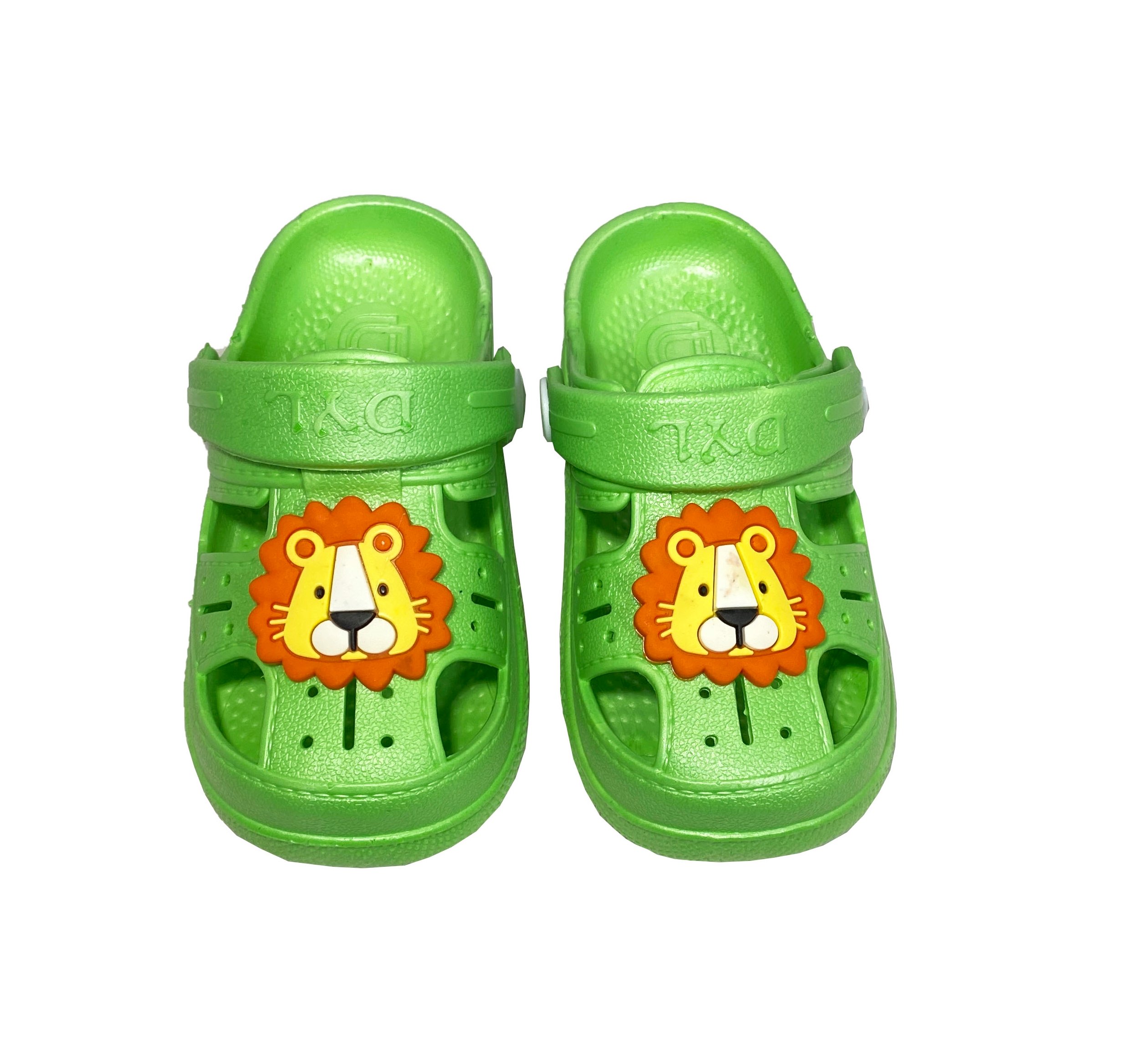 Daye BK1001 Kaydırmaz Aslan Desenli Çocuk Sandalet Terlik - Yeşil