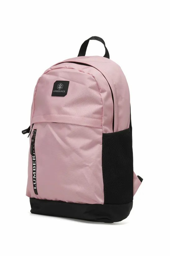 Lumberjack Olıver Sıyah Unisex Sırt Çantası Okul Çantası Laptop Bölmeli - Pembe