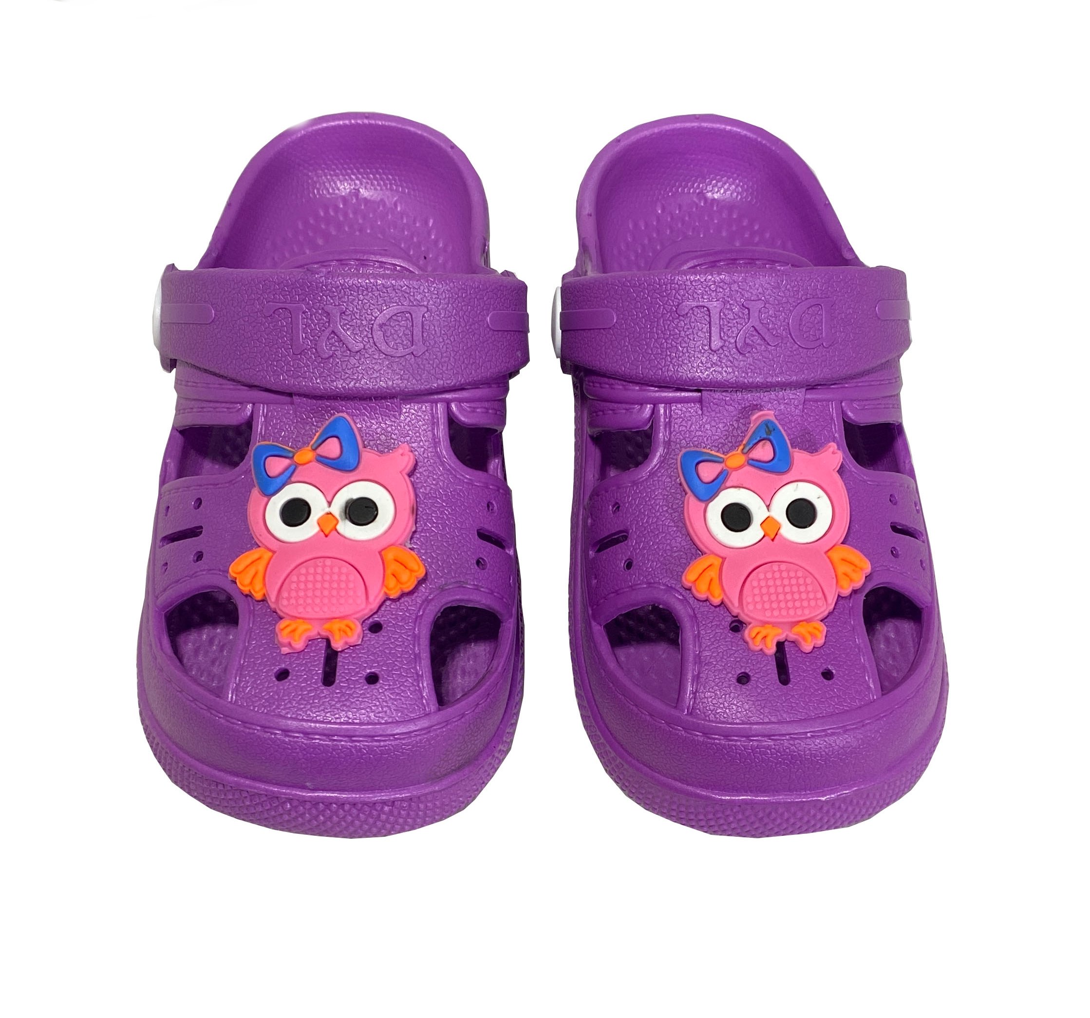 Daye BK1001Kaydırmaz Baykuş Desenli Çocuk Sandalet Terlik - Lila