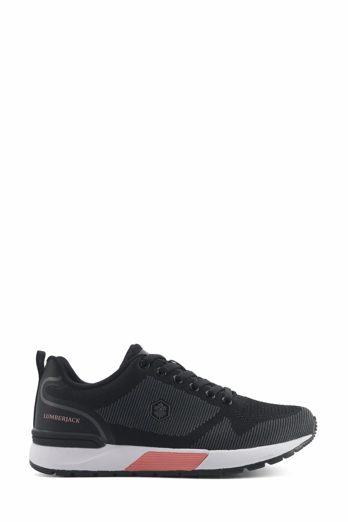 Lumberjack VENDOR 2.0 Fileli Rahat Tabanlı Kadın Sneaker Spor Ayakkabı - Siyah-Pembe